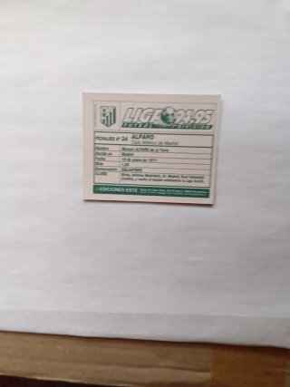 Cromo Futbol Alfaro Ediciones Este 94-95