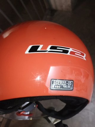 Casco Moto LS2 Talla S rojo