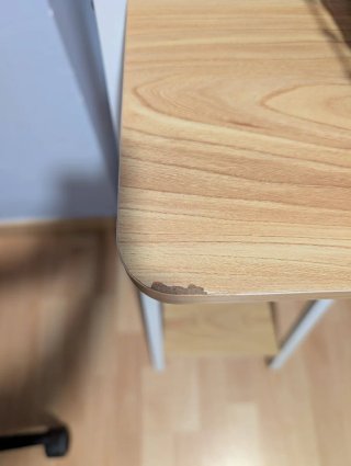 Escritorio madera y metal 103x50.5x75