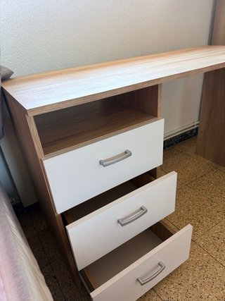 Escritorio Conforama Madera y Blanco