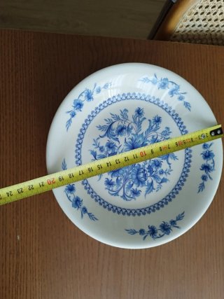 7 Platos Sado Internacional Porcelana Azul