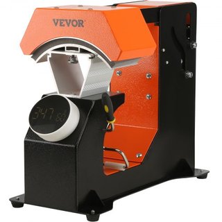 Pressa termica per cappelli, macchina automatica per pressa termica 3 in 1, trasferimento sublimato Clamshell da 6,4x3,5 pollici, pannello di controllo digitale con rilascio automatico e manopola con 3 Al...