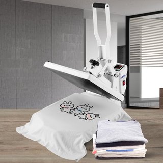 Máquina de Prensa Térmica 15 x 15 in/38.1 x 38.1 cm Impresora de Sublimación para Transferencia de Camisetas DIY