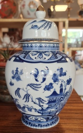 Tibor Blue Willow con tapa Made in Japan