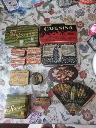 Lote Cajas Metálicas Antiguas Colección