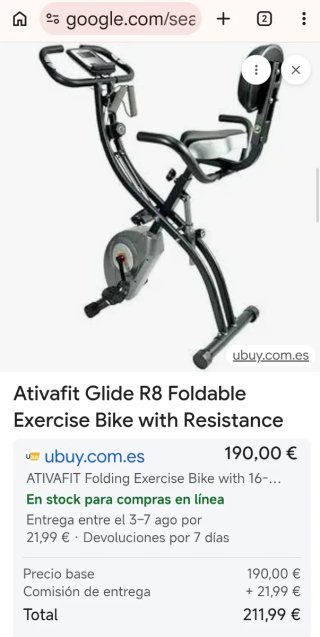 Bicicleta Estática Plegable Ativafit