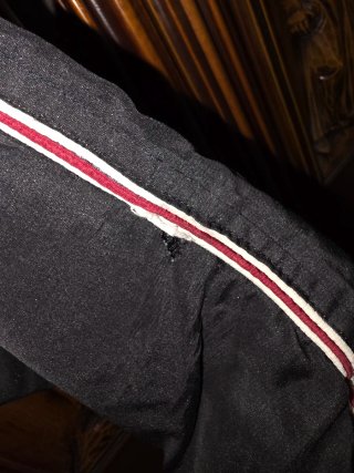 Giacca a vento Puma vintage nera e rossa
