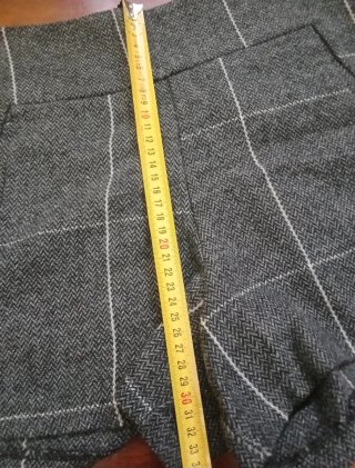Pantaloncini a quadri grigi