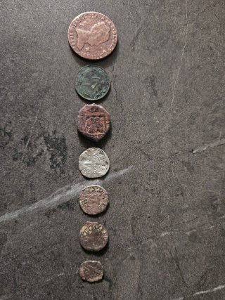 Lote de monedas antiguas