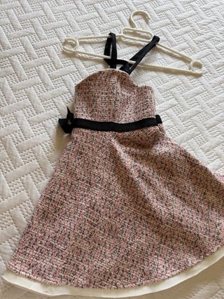 Top fiesta Zara rosa y blanco