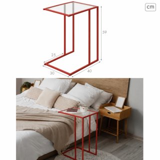 Mesa auxiliar Aktive Max Home roja
