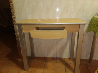 Mesa de cocina metal y madera