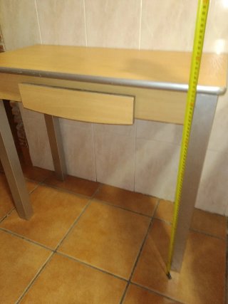 Mesa de cocina metal y madera