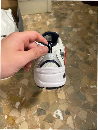 New Balance 530 Blanco Plata Marino Talla 38