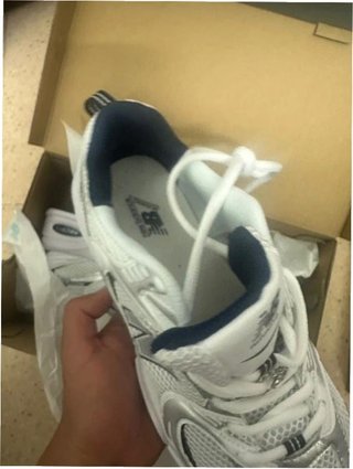 New Balance 530 Blanco Plata Marino Talla 43