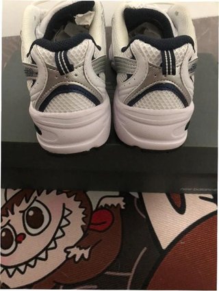 New Balance 530 Blanco Plata Marino Talla 41.5