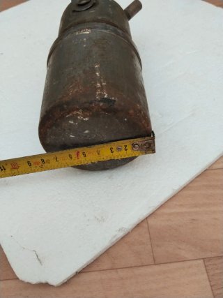 Lámpara de carburo antigua