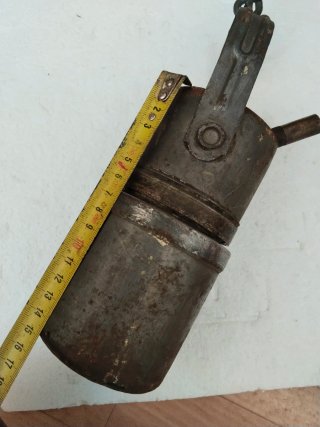 Lámpara de carburo antigua