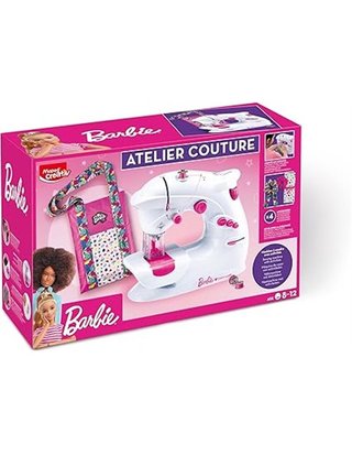 Maped Creativ Taller de Costura Barbie - Set de Manualidades Infantiles para Niños - Incluye Máquina de Coser y Materiales para 4