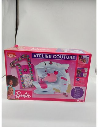 Maped Creativ Taller de Costura Barbie - Set de Manualidades Infantiles para Niños - Incluye Máquina de Coser y Materiales para 4