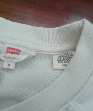 Felpa Levi's bianca con logo