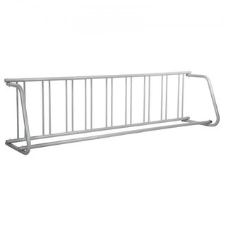 Soporte para Bicicletas de Suelo, Rack de Bicicletas de Rejilla de Acero de 9 Soportes, Soporte de Almacenamiento de Un Solo Lado de 111" de Longitud, Base Robusta y Usado para Ocasiones al Aire L...