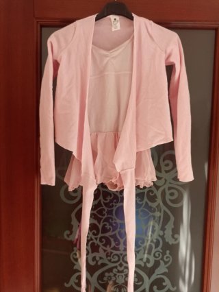 Tutù danza rosa e maglia scaldacuore