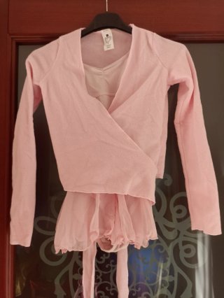 Tutù danza rosa e maglia scaldacuore