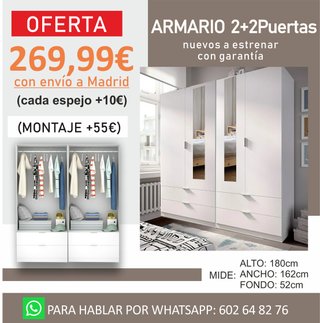 Armario Blanco Nuevo con Envío Gratis