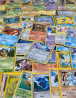100 cartas pokémon 1995-2009 inglés