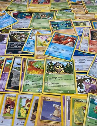 100 cartas pokémon 1995-2009 inglés