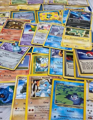 100 cartas pokémon 1995-2009 inglés
