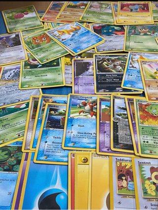 100 cartas pokémon 1995-2009 inglés