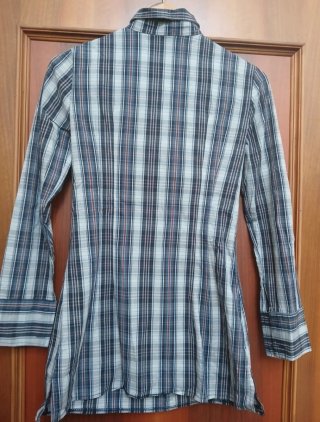 Camicia a quadri con rouches