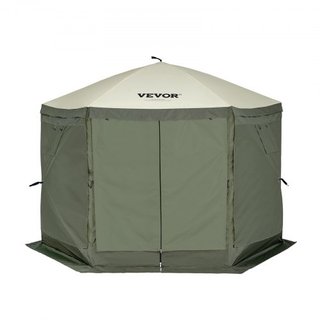 Tienda Gazebo Plegable, Tienda de Pantalla Plegable de 6 Lados, Refugio Solar con 6 Cortinas de Privacidad Removibles y Ventanas de Malla, Tienda de Pantalla de 10x10FT de Configuración Rápida con...