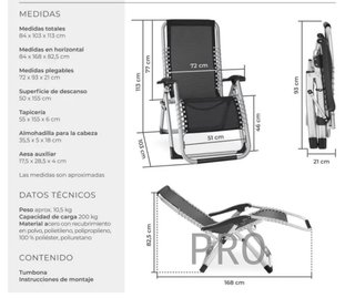 Tumbona plegable