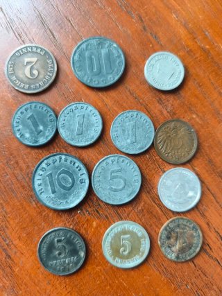 Lote 13 monedas antiguas Alemania