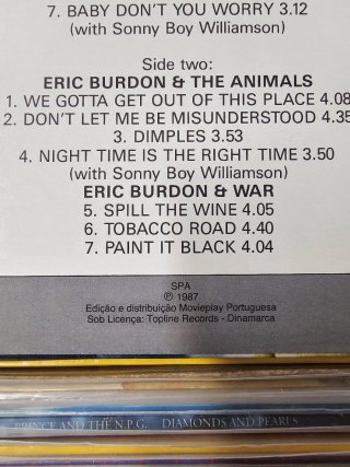 Eric Burdon & The Animals War House Of LP