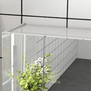 Armario Con Espejo en MDF Con Estantes Regulables Y Luces LED de 3 Colores, Espejo de Pared Con Toma USB, 90X15X70 Cm, Blanco