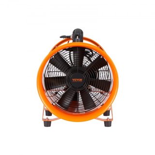 Ventilador Portátil, Ventilador Cilíndrico de 254mm de Alta Resistencia con Manguera de Conducto de 10m, Soplador de Escape Fuerte de 255W 1720CFM, Soplador Industrial Utilitario para Aspirar Polv...