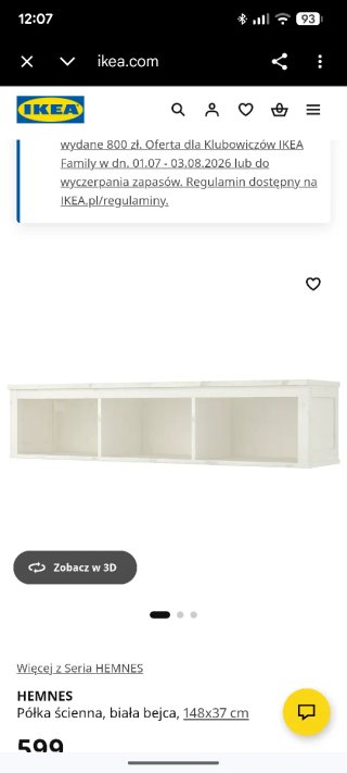 Estante comedor blanco madera