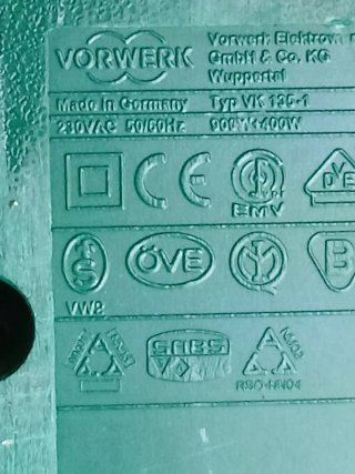 Ricambio Vorwerk Folletto VK 135