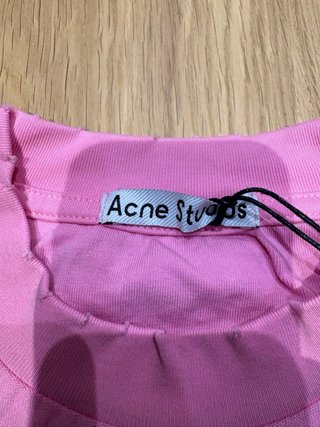 Camiseta Acne Studios Oversize Rosa Talla M