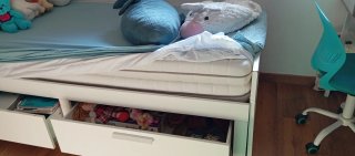 Cama nido Ikea madera blanca