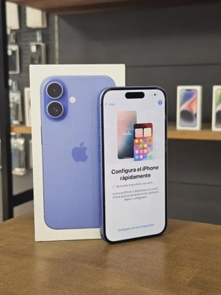 IPHONE 16 256GB AZUL BATERIA 100% - 0 CICLOS