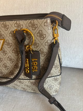 Bolso Guess Original Beige y Marrón