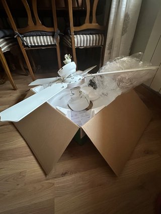 Lámpara Ventilador Techo Blanca