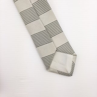 Cravatta seta vintage grigio perla