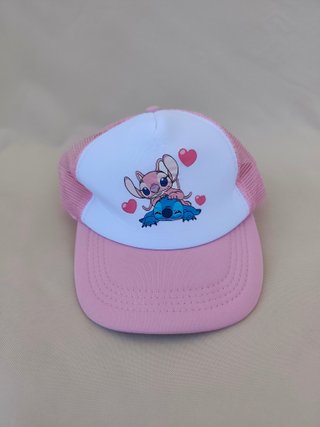 Gorra tipo trucker con diseño de Stitch - Azul
