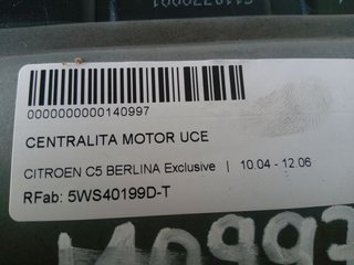 CENTRALITA MOTOR UCE CITROEN C5 BERLINA Exclusive